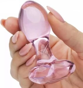 pink-glass-butt-plug-crystal-heart