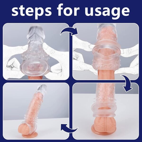 Threaded Condoms Male Ring Extended - Image 5