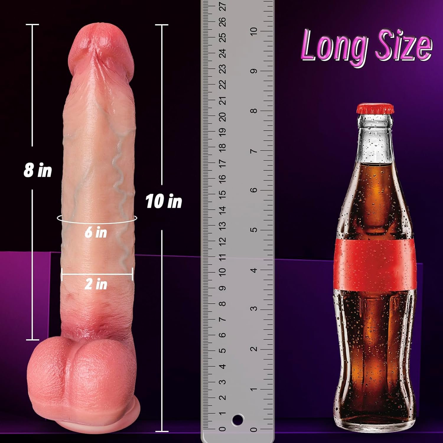 10 Inch Huge Thick Real Skin Penis - Image 2