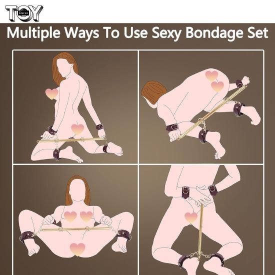 10pcs-bdsm-kit-with-spreader-bar-and-restraints