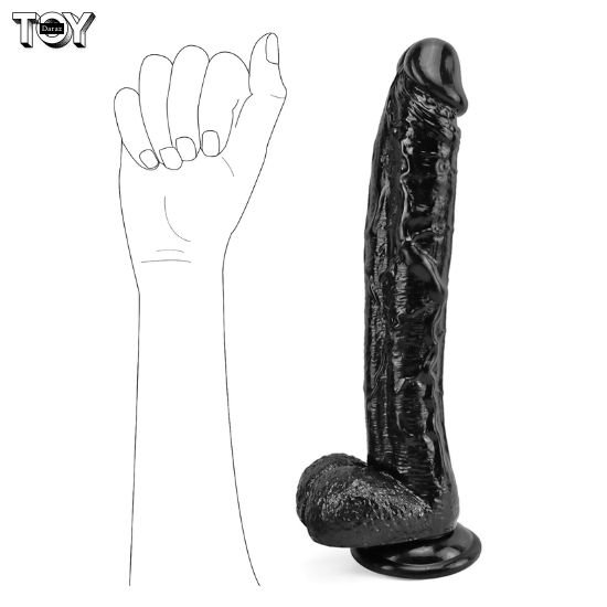 12-6-inch-huge-dildos-g-spot-dark-black