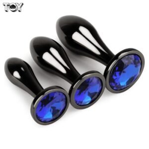 anal-plug-3pcs-metal-drop-shaped