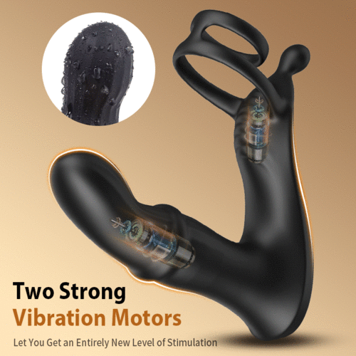 prostate-massager-with-double-cock-rings