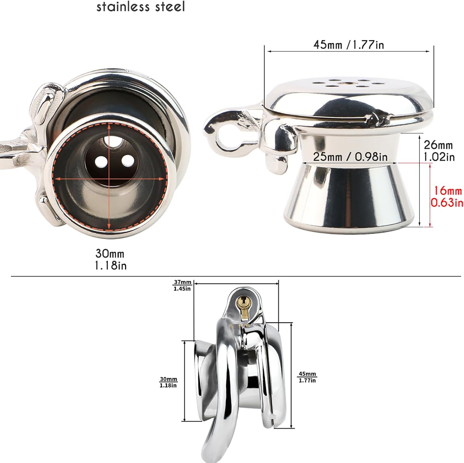 Chastity Cage Metal Chasity Cage - Image 2