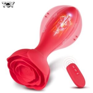 rose-vibrating-butt-plug-inflatable