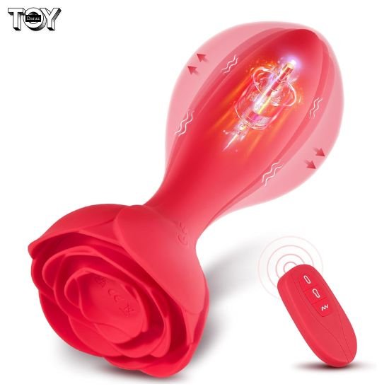 rose-vibrating-butt-plug-inflatable