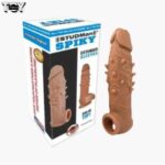 brown-dildo-dotted-penis-sleeve