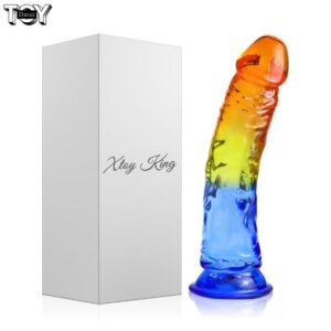 9-inch-flexible-silicone-colorful-dildo