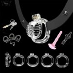 transparent-mini-chastity-cage-set-for-men