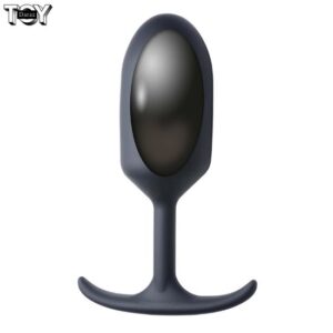 weighted-silicone-anal-plug-xl-black