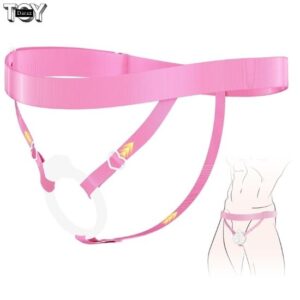 pink-chastity-cage-belt-with-heart-buckle