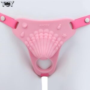 silicone-male-chastity-cage-with-pink-belt