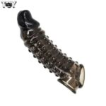 black-color-dotted-pines-sleeve-condom