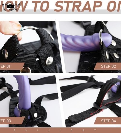 Adjustable Harness Dildo Set