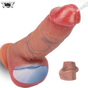 Movable Foreskin Silicone Dildo